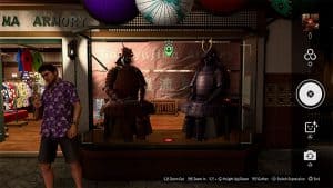 This is an example of the photograph players need to take in order to complete the picture 12 Samurai Window Display (Little Japan)