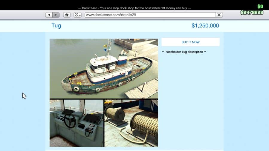 GTA 5 Finace And Felony  Tugboat