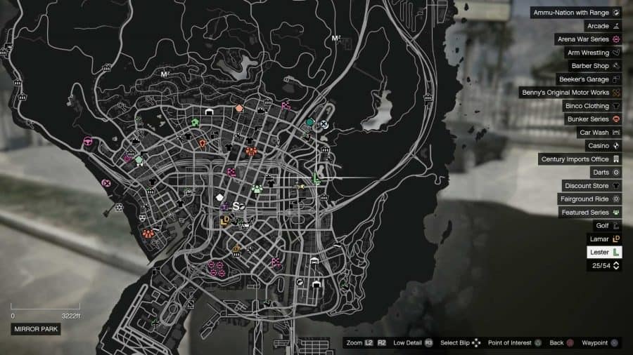 Map Showing Where To Start Diamond Casino Heist In GTA Online